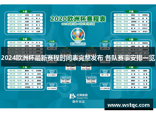 2024欧洲杯最新赛程时间表完整发布 各队赛事安排一览